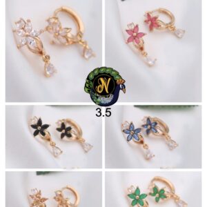 Boucles d’oreilles - Créoles Fleurs Etoiles - Multi Couleurs