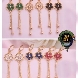 Boucles d’oreilles - Créoles Fleurs Etoiles - Multi Couleurs