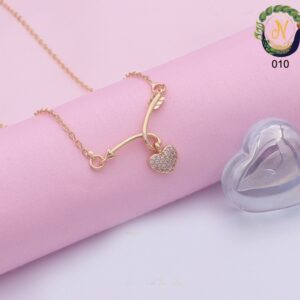 Colliers à pendentifs - Coeur diamants