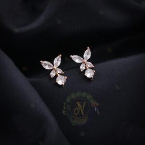 Boucles d’oreilles - Puces Papillon de Cristal