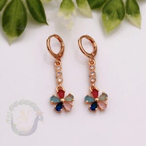 Boucles d’oreilles - Créoles - Éclat Floral Coloré