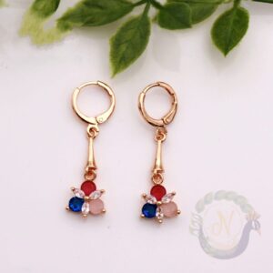 Boucles d’oreilles - Créoles Bleu Blanc Rouge