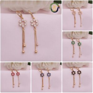 Boucles d’oreilles – Créoles - Hexagone Coloré