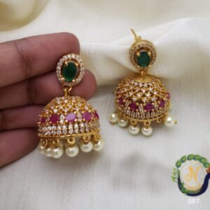 Boucles d’oreilles - Jumkhas - Fusion Rosée et Verte