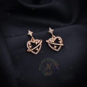 Boucles d’oreilles - Puces  Éclat de Cœur  pendentif