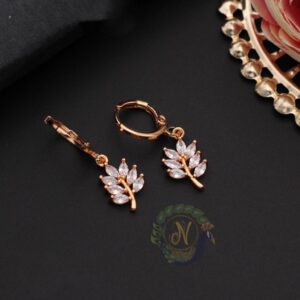 Boucles d’oreilles - Créoles Feuilles Pantone